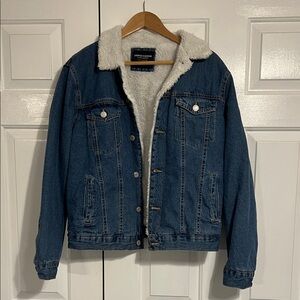 Denim Sherpa-Lined Jean Jacket